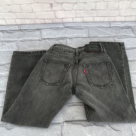 Levi’s 514 slim straight black boys jeans size 8 - Picture 6 of 7